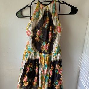 Patterned halter dress Urban Outfitters